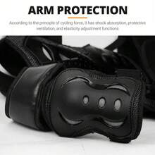 1 件黑红色摩托车护甲摩托车防摔保护器带肘护膝护具越野摩托车手臂夹克手臂骑行护膝保护骑行配件