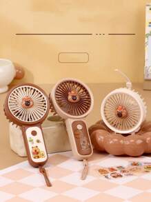 Customized Minimalist Hidden Stand Desktop Portable Small Fan With Three Levels Of High Wind Power, Student Summer Travel Portable Fan Back To School