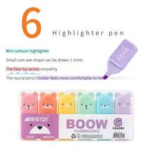 4/5/6 Couleurs Mini Stylos Surligneurs Fluorescents, Pratiques et Polyvalents