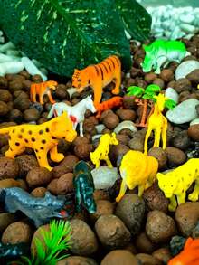 KIT 33 Toy Animals Miniature Forest Farm Dinosaurs Miniature Toy Animals - 森林 - 約 33 件 - 查看 2