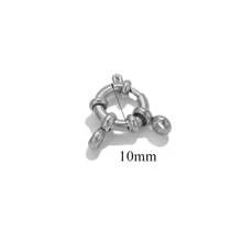 1pc 304 Stainless Steel 18K Gold Plated Round Spring Lobster Clasp Necklace Bracelet Connector, DIY Jewelry Making Accessory