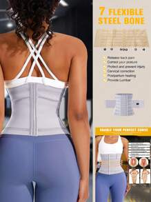 1pc Wrap Waist Trainer Double Belt Body Shaper Corset Shapewear Slimming Sheath Woman Flat Tightens Belly Sheath Waist Trainer Body Shaper