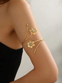 1 Stück goldenes Armreif-Set im antik-griechischen Stil Oberarmschmuck für Frauen, bohemian Accessoires, Goldarmbinde, Armreif, Oberarmschmuck