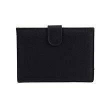 1pc Simple Fashion Women Passport Holder, Long Bifold Wallet, Slim & Stylish, With Cash Slot, Credit Card Slots, Coin Pocket, SIM Card Slot, Durable Polyester Lining, Security Zipper Compartment, Perfect Gift
