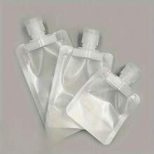 Travel Accessories&Supplies>Travel Containers,Reusable Portable Cosmetic Squeeze Bag, Can Hold Liquid Dispensing Bottles, Suitable For Travel Carrying Dispensing Bottles - trắng - Xem 6