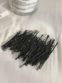 50/150pcs Ladies Simple Solid Color Invisible Hair Clips, Wavy Hair Clips, Hair Accessories For Women