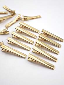 20pcs 1.5inch Gold-Color Hair Clips, Daily Wear Hair Accessories Claw Clips Hair Claws Hair Barrettes