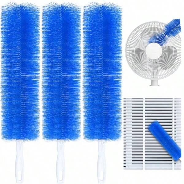 Buy 1 Get 3, Fan Cleaning Brush, Duster, Cleaning Brush, Flexible Microfiber Head, Reusable Duster, Washable, Suitable For Ceiling Fan Blades, Curtains, Vents, Cars, Etc.