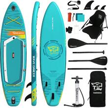 Inflatable Stand Up Paddle Board 11'6"/11'/10' With  Board Accessories, Versatile Premium Paddle Boards For Adults/Youth, Inflatable Paddle Board Polar/Wave/Sunny Wave Collection - Blue - View 7