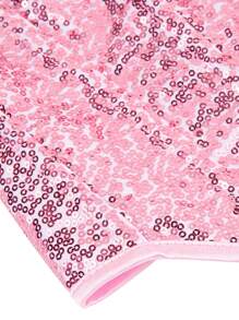 Ein süßes rosa glitzerndes trägerloses Top für Bauchtanz, perfekt für Bühnenauftritte, Tanzclubs, Discothek-Nächte und festliche Feiern. Dieses rosa, glitzernde Modell-Top verleiht einen Hauch von Charme und Sinnlichkeit.