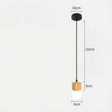 2pcs Vintage Lamp Base & Lamp Holder, Personalized Industrial Style E27 Lamp Base, Aluminum Lamp Holder, Wooden Lamp Holder With Wire, Pendant Light Metal Base