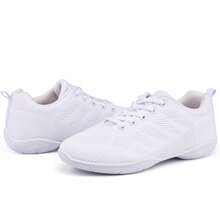 Girls White Cheerleading Shoes Lightweight Competition Sneakers Women Indoor Cheer Dance Shoe - White - View 2