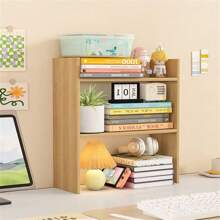 1pc 2/3 Tier Desktop Storage Rack, Simple Book Shelf For Bedroom, Study Room, Dorm, Suitable For Storing Stationery, Alarm Clock, Plants, Cosmetics, Kitchen Spice Rack