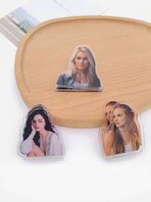 1pc Custom Acrylic PP Clip, Can Be Customized With People/Pet Photos, Moisture-Proof Food Bag Clip, Document/Notebook Clip, Magical Organizational Tool To Enhance Home/Office Storage Space