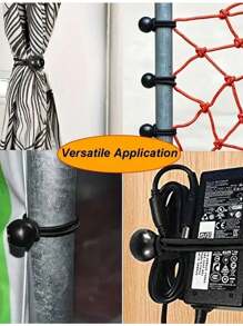 Set Of 5/10/20 Elastic Ball Bungee Cords With Hooks For Tent, Tarpaulin And Canopy