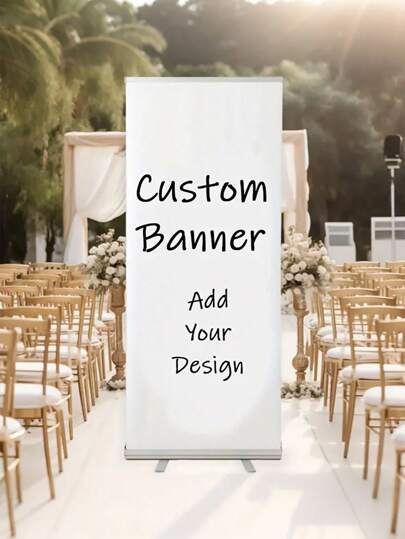1pc- Custom Banners, Personalized Custom Photo Polyester Banners, Outdoor Events And Front Porch Decorative Background, Can Be Used For Weddings, Birthdays And General Events, Suitable For Christmas, Thanksgiving And Various Celebrations, Custom Background Printing, Suitable For Room, Garden, Fence, Etc., The Perfect Party Decoration For Any Occasion, Multi-Functional, Custom, For Valentine's Day, For Mother's Day, For Birthdays, For Father's Day, For Graduation, For Weddings, For Housewarming,Personal Items