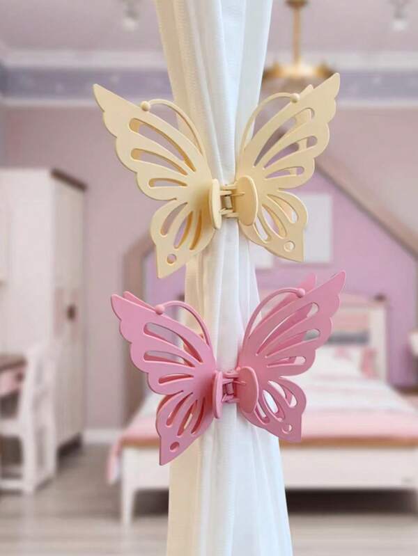 1pc Bow Curtain Clip, Decorative Bedroom Soft Furnishing, Hair Clip, Curtain Holdback Room Decor Home Decor Living Room Decor Curtains