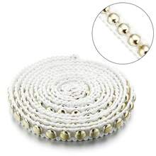 2 Yds/Roll Polyester Beaded Lace Trims, 1.1cm Wide, Fashion DIY Craft, Garment & Accessories Decorative Material