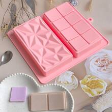 Stampo per barretta di cioccolato 2-in-1 al cioccolato fondente, stampo per cioccolato al pistacchio di Dubai, stampo per barrette di cioccolato fai da te, stampo in silicone extra profondo per praline di cioccolato