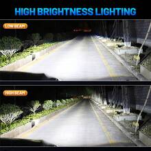 HYNBYZJ 2个H7 LED汽车大灯灯泡，兼容9005/HB3、9006/HB4、9012、H11、H4、H1等型号，双色温可选6000K白光/3000K黄光，一键切换，高亮度CSP芯片，全新升级设计，即插即用。 - 6000K+4300K - 查看 7