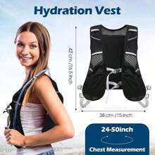 Hydration Running Vest Backpack(Backpack With 1pc 500ml Soft Flask),Lightweight Running Backpack,Camel Hydration Backpack Water Backpack,Breathable, Adjustable, Reflective Running Hydration Vest, For Cycling, Race, Hiking