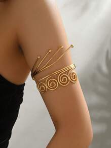 1 Stück goldenes Armreif-Set im antik-griechischen Stil Oberarmschmuck für Frauen, bohemian Accessoires, Goldarmbinde, Armreif, Oberarmschmuck