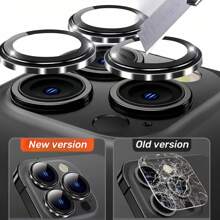 Concave-Convex Imitation Original Phone Structure High-Definition Lens Film, Original Machine Structure Precise Hole Opening, Advanced Bonding Design, Ultra-Thin 0.3mm Scratch-Resistant Wear-Resistant AR Transparent Gift For Birthday, Family, Friends Alloy Metal With Tempered Glass Full Cover, Lens Protector, Phone Accessories