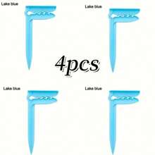 4pcs Beach Towel Clips, Plastic Clamps For Beach And Camping, Multi-Functional Towel And Picnic Mat Holder, Outdoor Accessories With Strong Grip And Anti-Wind