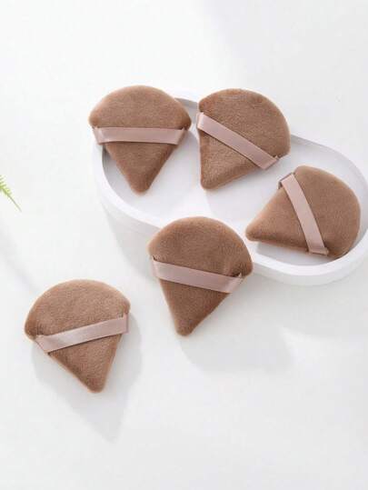 5pcs Triangle Shape Makeup Sponge, Facial Makeup Tools Sponge Puffs, Reusable Makeup Blender, Suitable For Liquid Foundation, Cream, BB Cushion,Makeup,Cheap,Room Decor,Vanity,Travel,Bedroom,Makeup Accessories,Puff,Makeup Blender,Powder Puff,Makeup Sponge