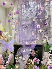 21 Stücke/Set Baby Zimmer hängende Blumen zum Selbermachen Blumen Vorhang, künstliche Blumen Türvorhänge, Frühlings- und Sommer Dekoration Blütenblätter, Simulierte Blumen Dekor Anhänger, Baby-Shower Szenen Dekoration Requisiten - Verschiedenfarbig - Übersicht 7