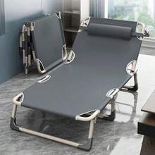 Cama plegable de camping para adultos, cama plegable para huéspedes de uso pesado con colchoneta - 75 x 28 x 12 pulgadas - Ver 8