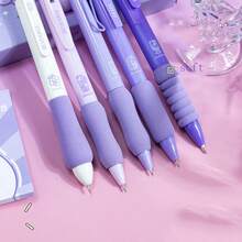 5PCS Level Sponge Grip Soft Press Neuter Pen Back To School - Multicolor - View 7