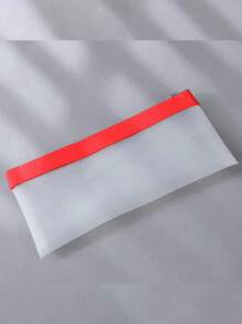 Individuelle, lässige TPU-Reißverschlusstasche mit Buchstabenmotiv, mehrfarbige Bankeinlagen-Geldbörse, 7,82 x 3,94 Zoll großer transparenter Bargeld-Organizer-Umschlag, Urlaubs- und Alltagsgeschenk für Tochter/Ehefrau/Oma/Klassenkameradin/Freundin/Großtante