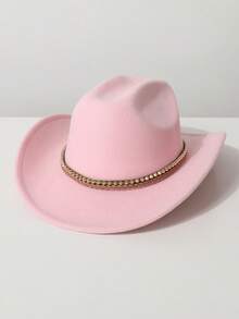 1 件女士独特铆钉装饰帽、牛仔帽、软呢帽、巴拿马帽，适合西部主题活动、派对、订婚、角色扮演、毕业典礼、化妆舞会、节日、婚礼、生日、音乐节和日常穿着 - 禮帽 - 查看 11