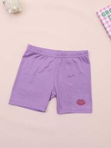 4 Pairs Baby Girls Rhinestone Decor Milk Silk Casual Shorts - Multicolor - View 9