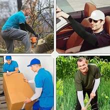 4 双装防紫外线降温压缩臂套 - 男士及青少年防晒臂套，适合上学、万圣节等场合，可作手套袖套或保暖臂套，秋季服装，万圣节装扮，黑色男士臂套，礼品 - 彩色 - 查看 9