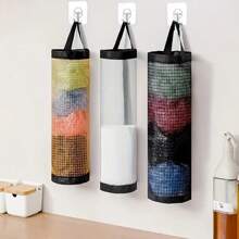 1 pièce Distributeur mural de sacs en plastique organisateur pour la maison, la cuisine, les fêtes d'été à la plage, la nourriture, le camping, l'organisation, la décoration de chambre, les accessoires de cuisine