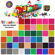 2500pcs/5000pcs Mixed Color Loose Beads Bucket Set, Suitable For DIY Jewelry Making Crafts And Handmade, Christmas And Birthday Gift