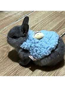 Suéter de conejo con forro térmico suave - Ropa de invierno de poliéster acogedora para conejos, cobayas y mascotas pequeñas | Ropa con tema animal adorable adecuada para animales jóvenes y mascotas pequeñas | Accesorios de ropa de mascota cálidos