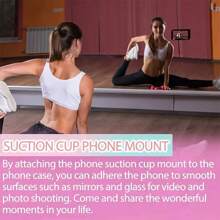 2pcs 24-Hole Silicone Suction Cup Phone Holder, Portable Mount Stand For Various Phone Cases, Non-Slip Adhesive For Video Calls, Selfie