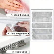 Screen Repair Kit, 10/30/50 Pcs Self-Adhesive Patches For Fixing Torn And Ripped Plastic Mesh On Windows, Door & Window Waterproof Sealing Tape, Mosquito Net Hole Repair, Easy To Stick Patch Strips