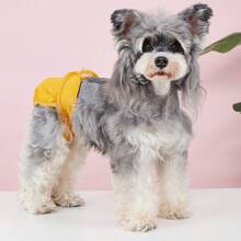 1 Pantalon sanitaire femelle de chien de couleur unie, pantalon menstruel, pantalon physiologique de chien, couches interchangeables et lavables, couches pour chiens, pantalon physiologique de période menstruelle, équipement spécial pour chiens