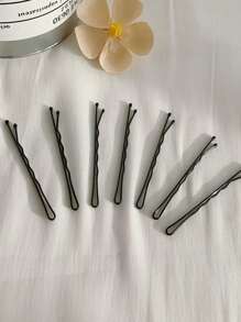 50/150pcs Ladies Simple Solid Color Invisible Hair Clips, Wavy Hair Clips, Hair Accessories For Women