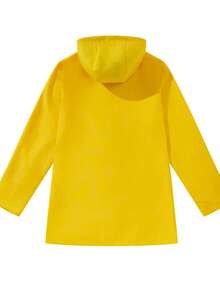 1 件女士户外防水面料条纹连帽拉链长袖夹克，春夏季休闲风衣