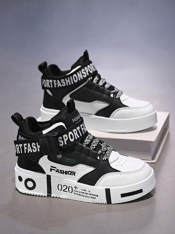 Zapatillas casuales de moda de caña alta y baja para adolescentes y niños, zapatos deportivos cómodos, zapatos para correr, zapatos para skateboarding
