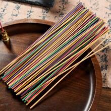 40pcs/Tube Natural Floral Fragrance Incense Sticks, Luxury Tea Art Zen Style, Long Lasting Indoor Fresh Air, Deodorizing For Bathroom, Home & Office
