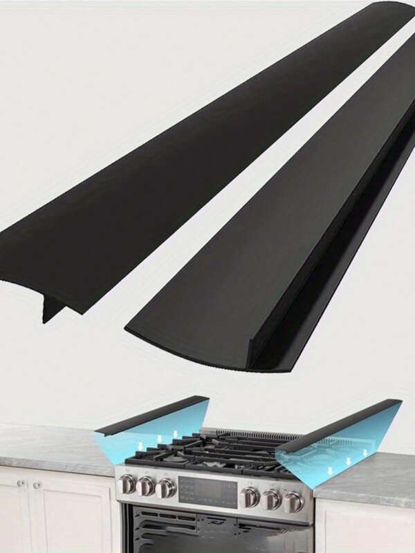 1pc 21-Inch Silicone Stove Gap Cover, Heat Resistant Kitchen Countertop Gap Filler, Easy Clean Silicone Stovetop Gap Cover For Stove And Countertop Protection, Batteryless, Chargeless