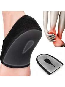 1 Par de Tazas para el Talón, Protectores de Talón, Cojín de Talón para Fascitis Plantar, Tendinitis de Aquiles, Espolón Óseo, y Alivio del Dolor de Talón, Accesorios para Gimnasio