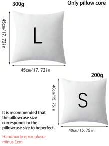 1 Stück Kisseneinsatz, Kissenauskleidung, Kissen mit Daunen-Alternative, dekorative Kissenhüllen, geeignet für Wohnzimmer, Schlafzimmer, Sofa Dekoration, Kissen, Sitzkissen, Lendenwirbelstütze, für alle Jahreszeiten, hypoallergen gefülltes quadratisches Kissen, Geschenke, Geburtstag Abschluss (Bitte wählen Sie die Einlagengröße, die zu Ihrem Kissenüberzug passt, für einen besseren Sitz) Heimdekoration Schlafzimmerdekoration Raumdekoration Ästhetische Raumdekoration Wohnzimmerdekoration