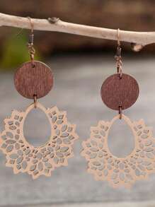 Hollow Monochrome Spider Wed Design Dangle Earrings Retro Elegant Style PU Leather Jewelry Female Gift Fall Winter Ear Ornaments